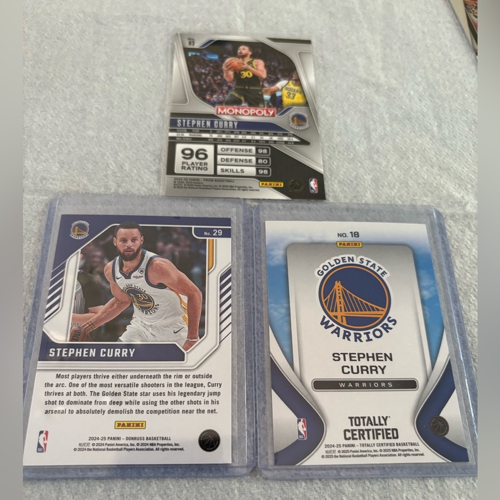 Stephan Curry Warriors Franchise Foundations Basketball Card and Monopoly Card - Picture 2 of 2